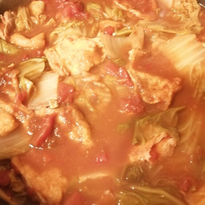 トマト缶で簡単!トマトカレー鍋